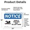 Signmission Swim At Your Own Risk We Can't Swim Sign With Symbol, 24 in W x Rectangle, Vinyl Decal OS-2PACK-NS-D-1824-L-18516 - alternate 4